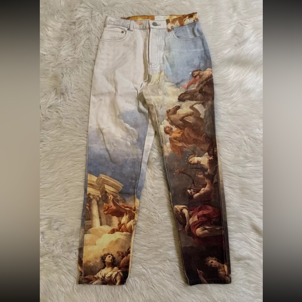 Palace Persailles Denim Jeans White Multicolor London 28